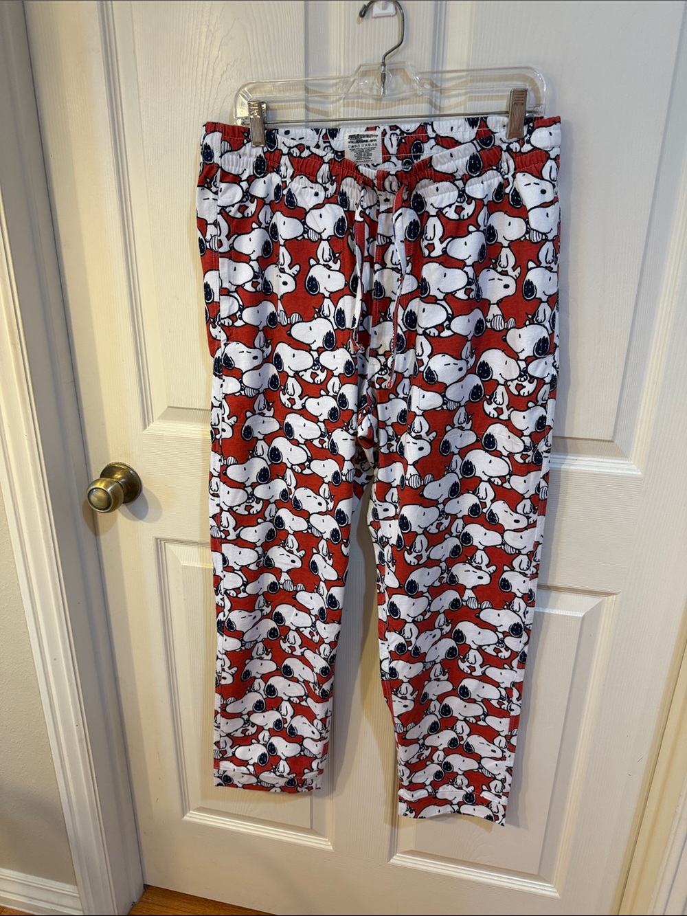 American Eagle Outfitters Red and White Snoopy Print PJ Bottoms Sz M 32-34 Box2
